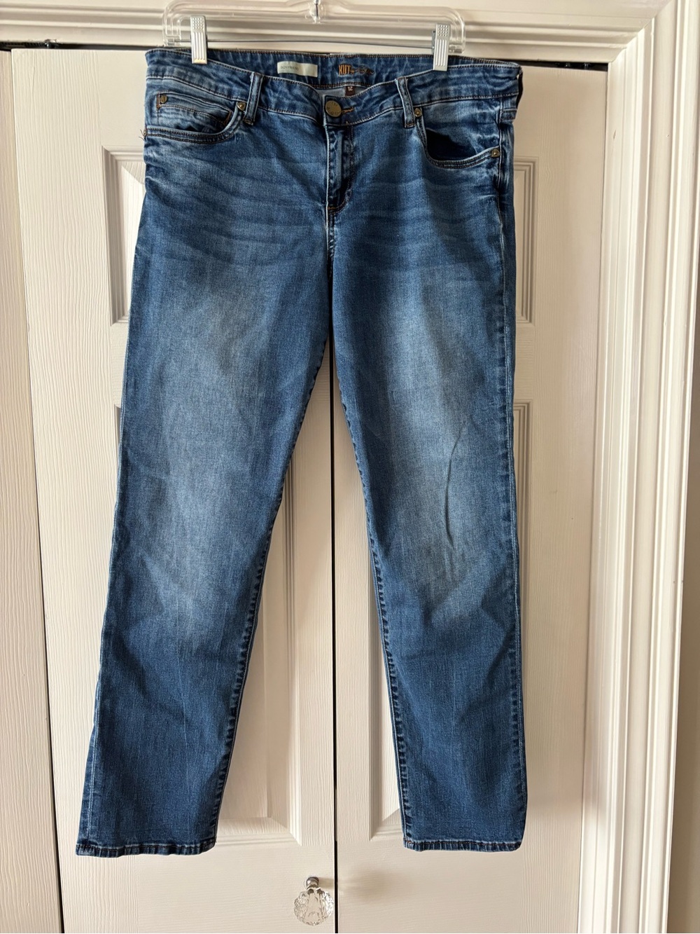 Kut from the Kloth Women's Medium Blue Straight-Leg Jeans